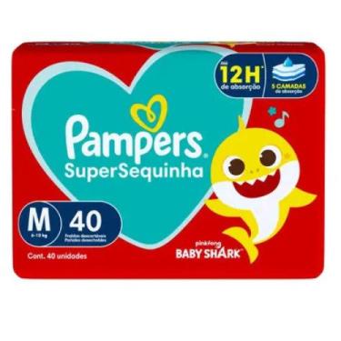 Imagem de Fralda Infantil Pampers Supersequinha M 40 Unidades