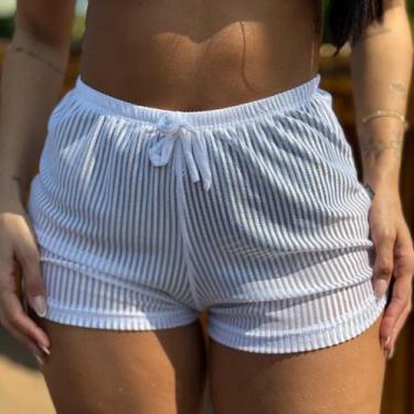 Imagem de Saida De Praia Shorts Feminino Verão Piscina Moda Blogueira - Like4you