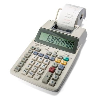 Imagem de Sharp Calculadora de impressão em duas cores EL-1750V 2 linhas/seg 7,6 cm preto/vermelho