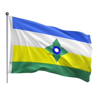 Imagem de Bandeira do Município de Vilhena Uma Face Estampada Tamanho 70x100cm -