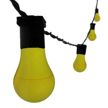 Imagem de 5 Metros Varal Luzes Festão E27 Com Lâmpadas Led 7w Colorida Cor Amare
