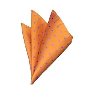Imagem de Lenço De Bolso Masculino Em 41 Cores, Estampas Xadrez, Poá E Paisley, 