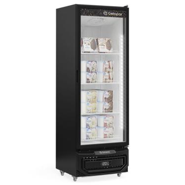 Imagem de Conservador Vertical Expositor Gelopar GPF45LP 578L 1 Porta Vidro Duplo Preto 220V