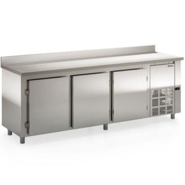 Imagem de Balcão de Encosto GBFE250 Conservador e Expositor de Frios com Degelo Automático Inox Gelopar