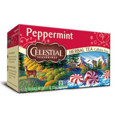 Imagem de Chá peppermint celestial seasonings 20 sachês 32g