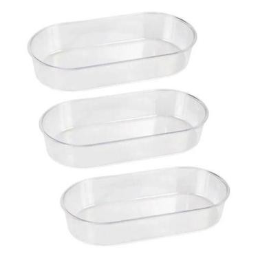 Imagem de Kit C/ 3 Banheiraoval Pequena 150 Ml Calopsita Periquito Não É Elétric