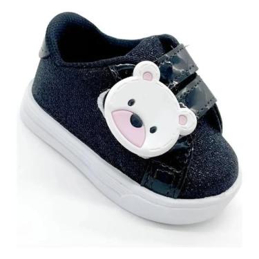 Imagem de Sapatinho de Bebê Tenis de Bebe Urso Preto Sapato Calçado Infantil Men