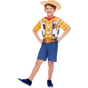 Imagem de Fantasia Woody Curta Cowboy Toy Story 3 Com Chapeu Infantil