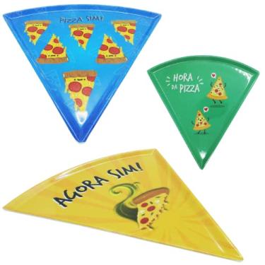 Imagem de Prato De Melanina Estampa Pizza