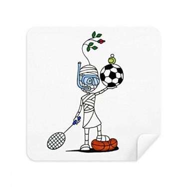 Imagem de Sports Mummy Horus Soccor Balls Glasses Pano Limpador de Tela Tecido Camurça Pacote com 2
