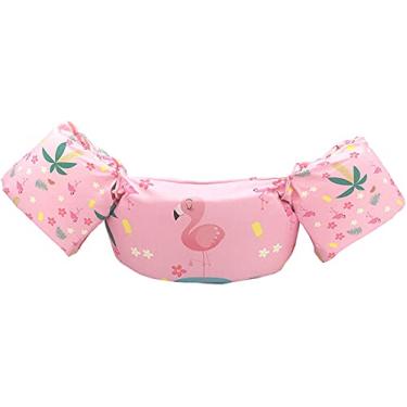 Imagem de Colete de natação flutuante, dispositivo de flutuação infantil flutua para piscina pesando de 30 a 22,7 kg (rosa 01)