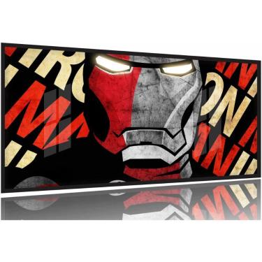 Imagem de Quadro Homem de Ferro Ironman 130x60 Moldura Preta 2x2