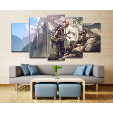 Imagem de Quadro Decorativos Apex Legends com 5 peças 130x65 1