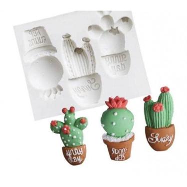 Imagem de Molde De Silicone Vasos, Cactos