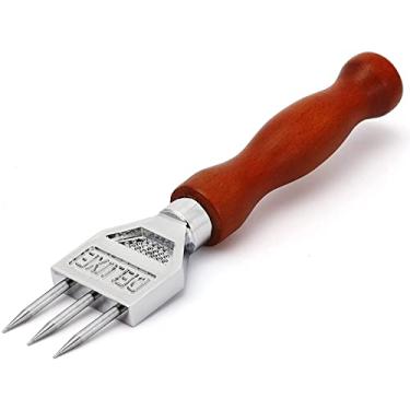 Imagem de Conjunto picador de gelo de aço inoxidável com cabo de madeira, picador de gelo estilo japonês ideal para bares e casa (7.24 in)