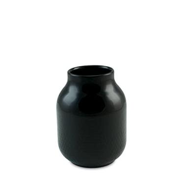 Imagem de Ceraflame Vaso de Cerâmica Colmeia 15Cm Preto - Ceraflame Decor