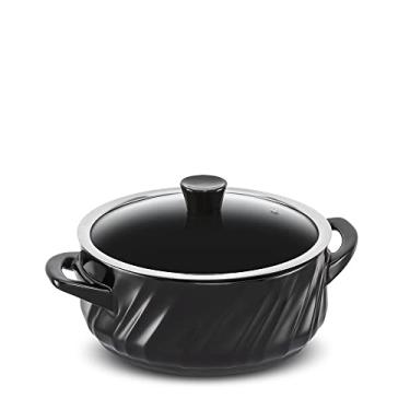 Imagem de Ceraflame Caçarola de Cerâmica Baixa Twist 24cm 3500ml Preta