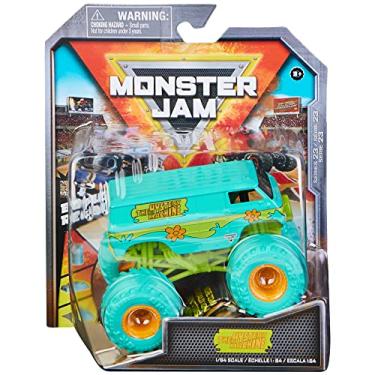 Imagem de Monster Jam 2022 Spin Master 1:64 Diecast Truck with Bonus Accessory: Nitro Neon Mystery Machine