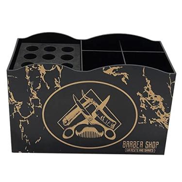 Imagem de Menolana Caixa de armazenamento de ferramentas de cabeleireiro profissional removível grampos de cabelo ferramenta de estilo organizador de estojo de armazenamento para cabeleireiros, preto