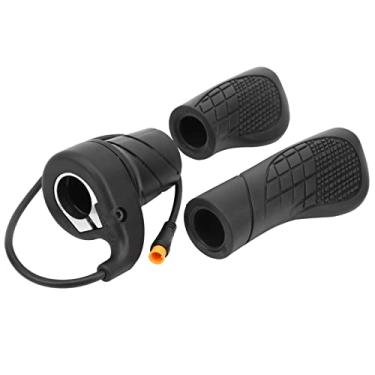 Imagem de Ejoyous Acelerador de meio torção para Ebike, à prova d'água, velocidade elétrica, acelerador de velocidade, alça de guidão modificada, peça de acelerador de polegar para bicicleta de montanha universal E scooter