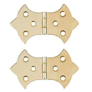 Imagem de Dobradiça de borboleta de latão – 2 peças/pacote de calção antigo, caixa de joias vintage para reprodução de móveis | L-H00906-BP-A