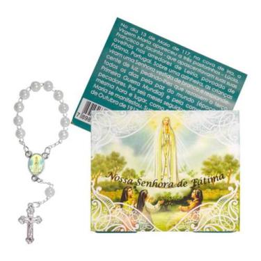 Imagem de 32 Cartões Com Mini Terço De Nossa Senhora De Fátima - Sjo Artigos Rel