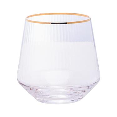 Imagem de WOLFF - Conjunto 2 Copos Baixos de Vidro com Fio de Ouro Lines 330ml