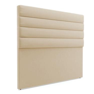 Imagem de Cabeceira Para Cama Box Queen 160 Cm Suede Bege