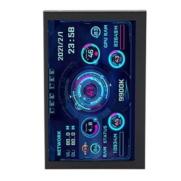 Imagem de Mini Monitor,Mini Display, Mini Tela, Monitor De Temperatura Do Computador Monitor De Temperatura IPS De 5 Polegadas Multifuncional Monitor De Dados Da CPU Para CPU GPU RAM