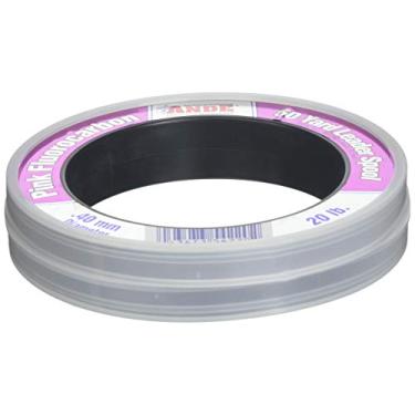 Imagem de ANDE Material líder de fluorocarbono FPW-50-20, carretel de 45 metros, teste de 9 kg, acabamento rosa