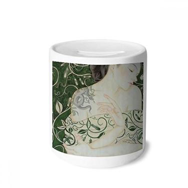 Imagem de DIYthinker Beauty Vine Snake estilo chinês caixa para dinheiro caixa de cerâmica porta-moedas presente de cobra