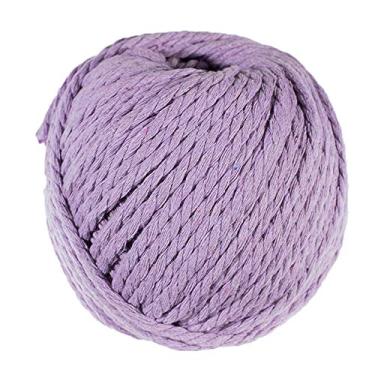 Imagem de Corda de algodão de macramê natural Craft County – Comprimento de 50 metros (lavanda, 4 mm)