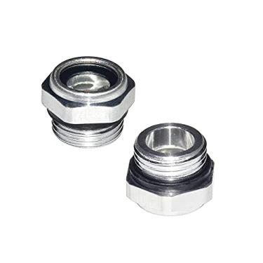 Imagem de Flyshop Acessórios de compressor de ar de liga de alumínio M16 x 1,5 macho rosqueado nível líquido de óleo, 1 peça