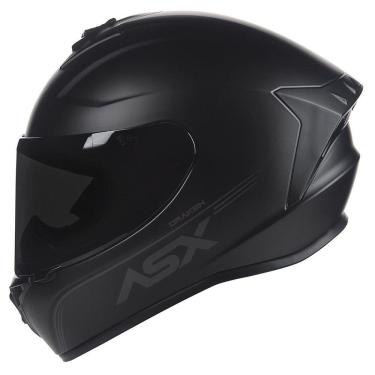 Imagem de Capacete Asx Moto Preto Fosco Masculino Feminino Esportivo