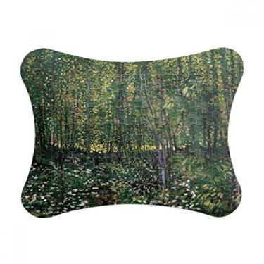 Imagem de Moldura de quebra-cabeça com ilustração de paisagem e floresta, decoração de imagem