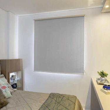 Imagem de Persiana Rolo Blackout Pinpoint Cinza - 2,00m x 1,90m