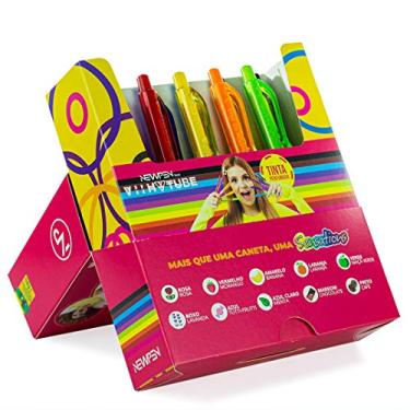 Imagem de Caneta Esferográfica, Newpen, Clic Sensation, Sensação, Perfumada, Edição Viih Tube
