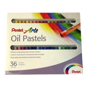 Imagem de Estojo Giz Pastel Oleoso 36 Cores Pentel
