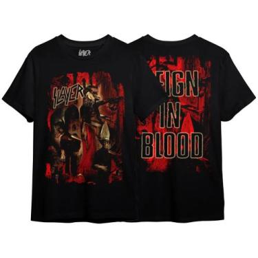 Imagem de Camiseta Slayer Reign In Blood - Top - Consulado Do Rock