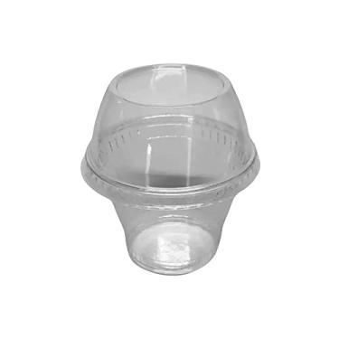 Imagem de Pote com Tampa bolha 250ml G677ST Galvanotek com 25 unidades Ideal para sobremesas