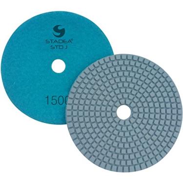 Imagem de Stadea PPW216D pastilhas de polimento de diamante 12,7 cm para concreto terrazzo mármore granito bancada piso polimento molhado, grão 1500 - pacote com 2