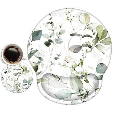 Imagem de eyscar Mouse pad suporte de pulso ergonômico com espuma viscoelástica - Mousepad antiderrapante de descanso leve para escritório, jogos, computador, laptop e Mac, alívio da dor, em casa ou no trabalho