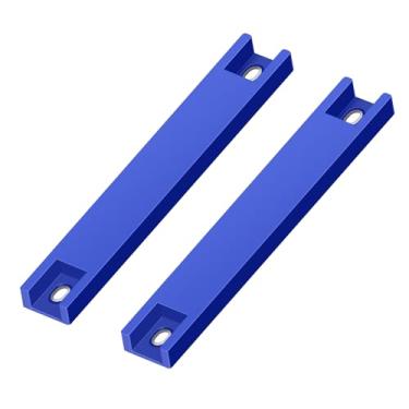 Imagem de Pacote com 2 suportes de placa de licença magnéticos, suporte de etiqueta de temperatura para placas de carro de revendedor em testes, suporte magnético para placa de carro, suporte magnético para placa de licença (azul)