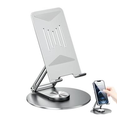 Imagem de 5 Pcs Suporte giratório para tablet,Mesa com suporte para tablet com base giratória 360 - Suporte de notebook ergonômico dobrável para notebook para mesa Edorco