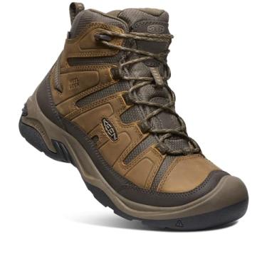 Imagem de KEEN Botas masculinas Circadia meia altura confortável à prova d'água, Bison/Malhado, 14