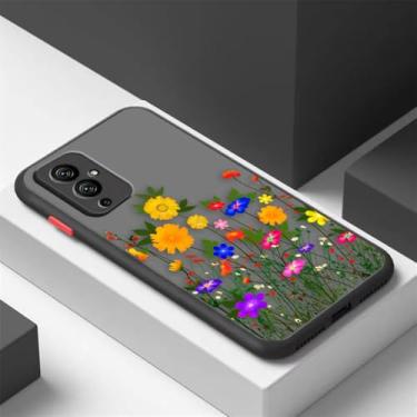 Imagem de Capa de telefone fosca para Oneplus 10 9 8T 8 7 7T 6 6T 5 5T PRO NORD CE 2 N10 N100 5G Capa lindas flores coloridas, SFBLA05, para Oneplus 9