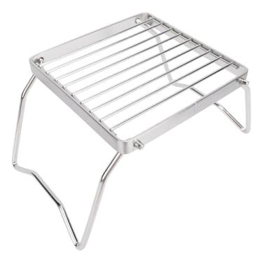 Imagem de Suporte para Churrasqueira de Acampamento, Aço Inoxidável Portátil para Fogão de Acampamento Rack para Churrasqueira Suporte para Churrasqueira Com Cabeça de Fogão Mini