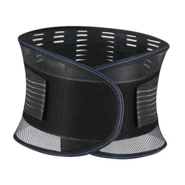 Imagem de harayaa Cinto de suporte para as costas, cinta lombar confortável ergonômica, 100 cm de comprimento, cinto de apoio lombar para esportes, academia em casa e