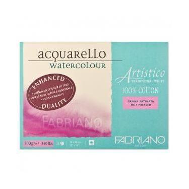 Imagem de Bloco Artístico Fabriano VF Satinado 300g/m² 26X36cm 20Fls