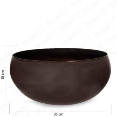 Imagem de Vaso de Vidro Margot Grande Espelhado Onix 35x15 - Tem Flores